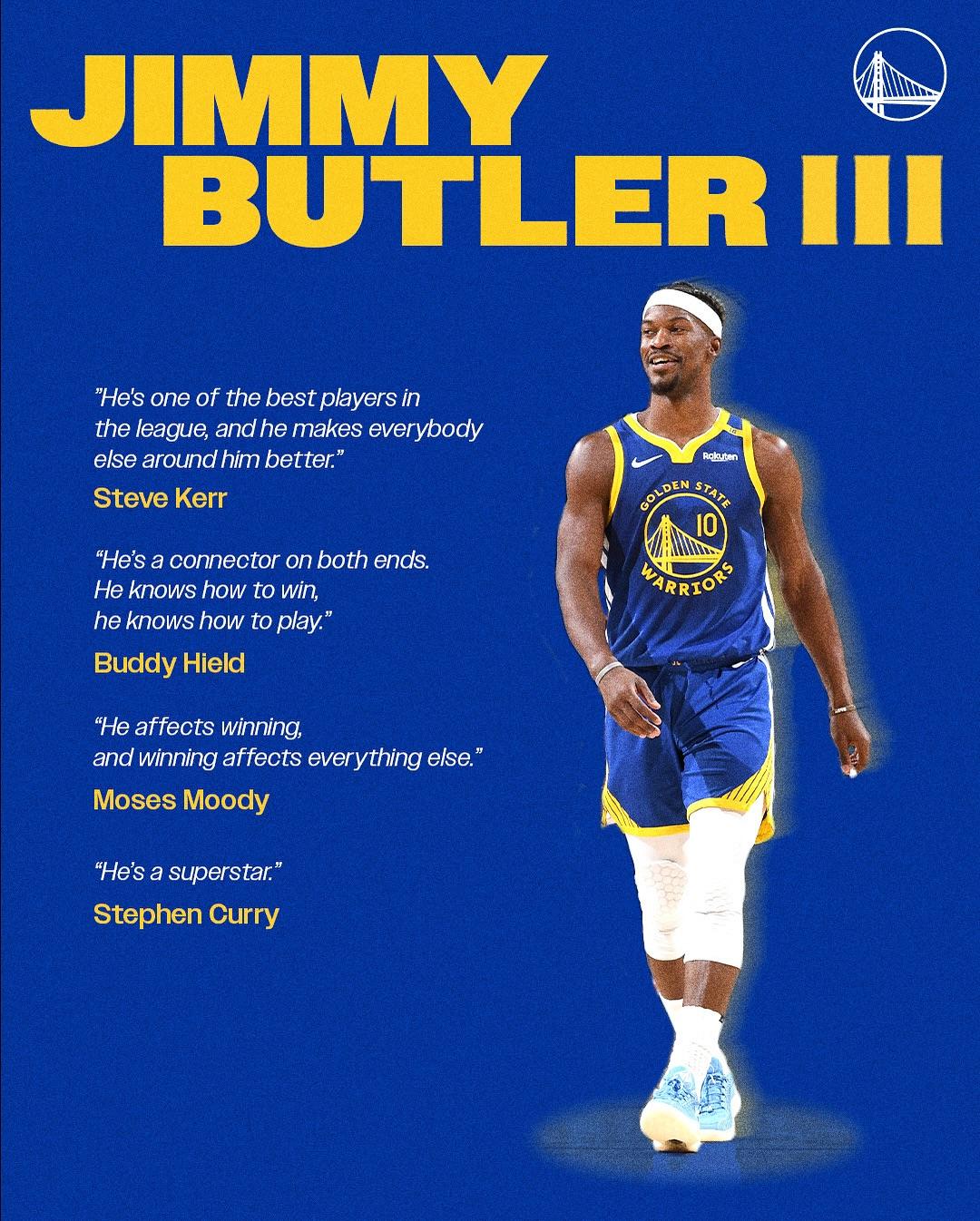 巴特勒在湾, 勇士官方